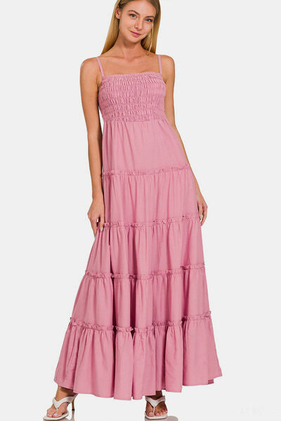 Rose Smocked Maxi Dress