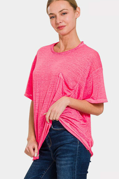 Fuschia Oversized Tee