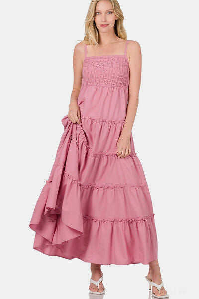 Rose Smocked Maxi Dress